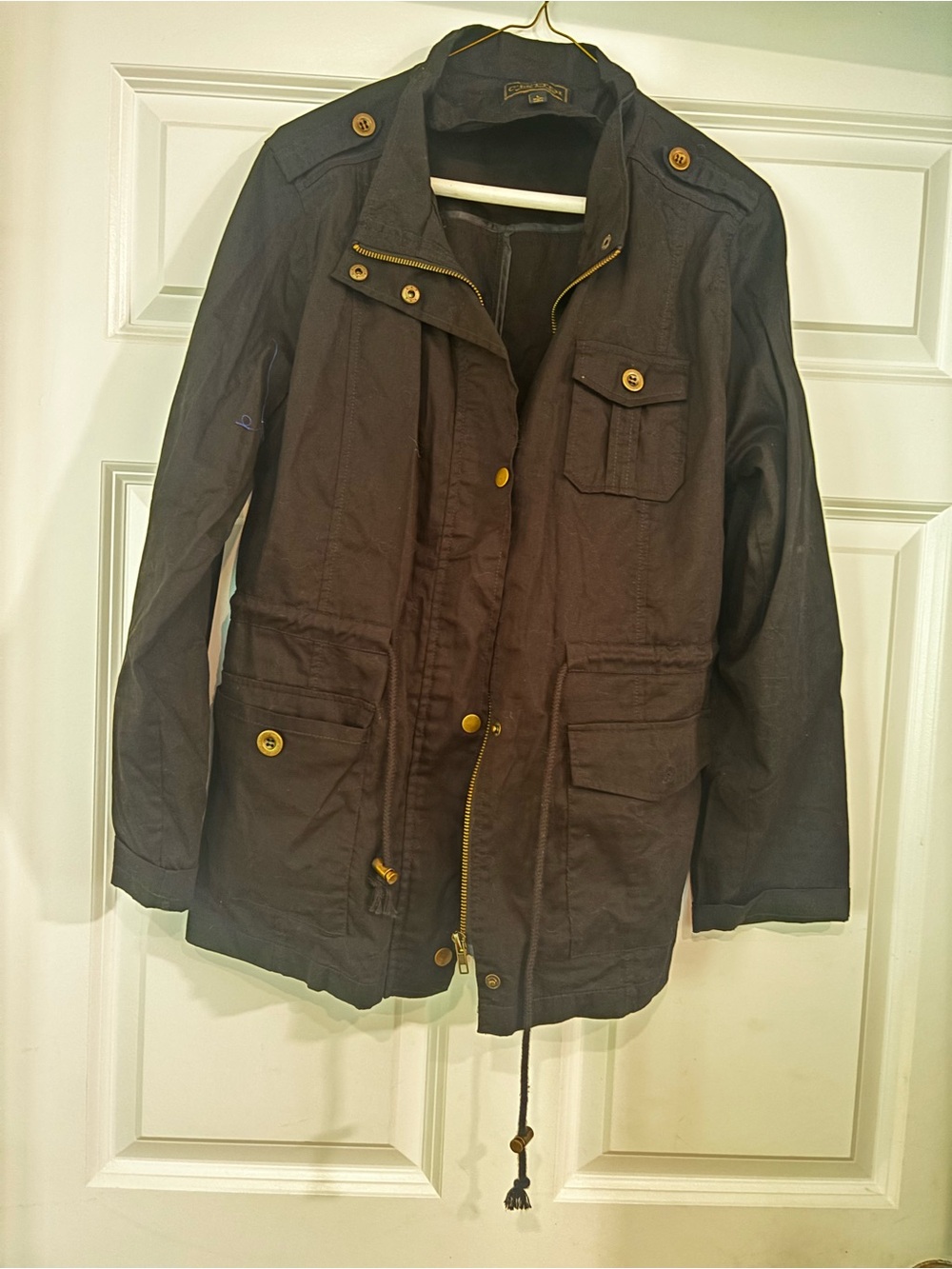 C’est Toi Black Utility Field Jacket Size Large